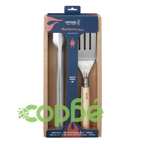 Комплект за барбекю Opinel - 3 Piece Premium Barbecue Set ➤ топ цена ➤ sorbe.bg