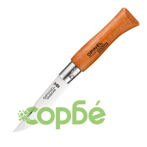 Сгъваем нож Opinel №4 Carbone, острие 5 см ➤ топ цена ➤ sorbe.bg