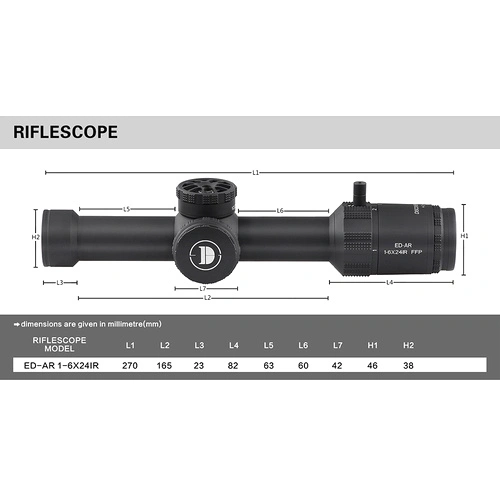 Оптика Discovery Optics 1-6x24IR FPP ➤ топ цена ➤ sorbe.bg