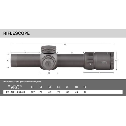 Оптика Discovery Optics ED-AR 1-8x24IR FPP ➤ топ цена ➤ sorbe.bg