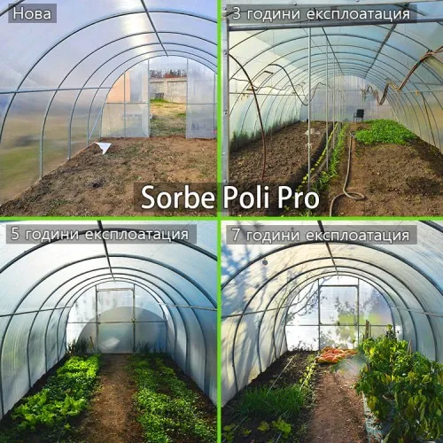 Оранжерия от Поликарбонат Sorbe Poli Pro с 2 врати 6x10x3м (60 кв.м.) ➤ топ цена ➤ sorbe.bg
