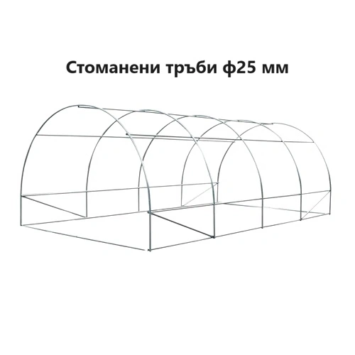 Оранжерия ЕcoSunny с 2 врати 6х3х2м с армиран найлон (18 кв.м.) ➤ топ цена ➤ sorbe.bg
