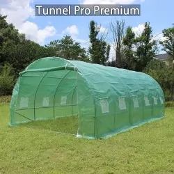 Оранжерия Tunnel Pro Premium с 2 врати 6х3х2м с армиран найлон (18 кв.м.)
