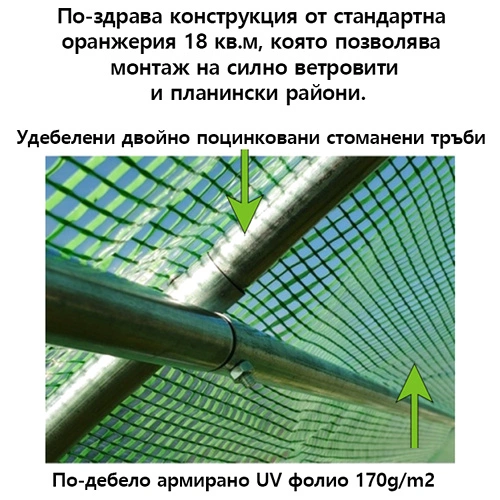 Оранжерия Tunnel Pro Premium с 2 врати 6х3х2м с армиран найлон (18 кв.м.) на топ цена от sorbe.bg Оранжерия Tunnel Pro Premium с 2 врати 6х3х2м с армиран найлон (18 кв.м.) ➤ топ цена ➤ sorbe.bg