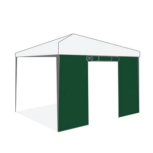 Страница за шатра 3х3 Tent Pro с врата с цип зелена