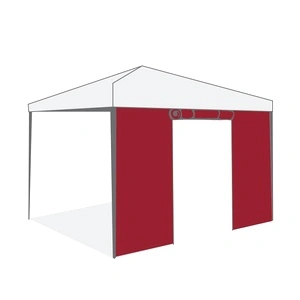 Страница за шатра Tent Pro 3х3 с врата с цип бордо Страница за шатра Tent Pro 3х3 с врата с цип бордо