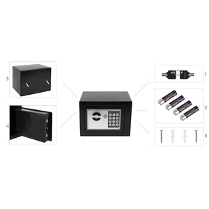 Електронен метален сейф 23 x 17 x 17 см