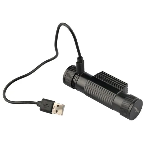 Мощен челник Dulotec H2 + батерия 3400 mAh, с бяла и червена светлина ➤ топ цена ➤ sorbe.bg