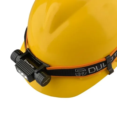 Мощен челник Dulotec H2 + батерия 3400 mAh, с бяла и червена светлина ➤ топ цена ➤ sorbe.bg