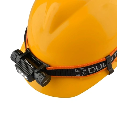Мощен челник Dulotec H4 Pro + батерия 3400 mAh, с бяла и синя светлина ➤ топ цена ➤ sorbe.bg