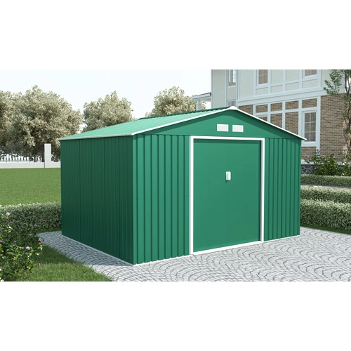 Градинска барака Aria XL цвят Зелена 340х383х210см ➤ топ цена ➤ sorbe.bg