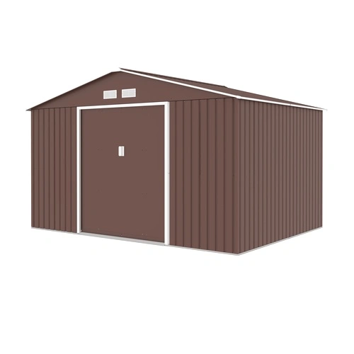 Градинска барака Aria XL цвят Кафява 340х319х210см ➤ топ цена ➤ sorbe.bg