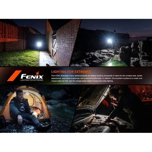 Фенер Fenix E06R за ключодържател - сив ➤ топ цена ➤ sorbe.bg