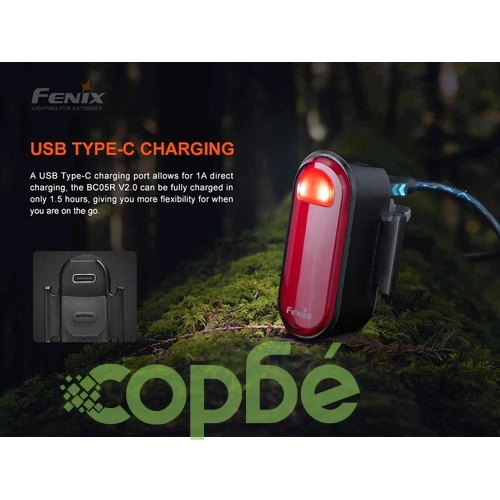 Велосипеден фар и стоп Fenix BC30R LED + Fenix BC05R V2.0 – ПОДАРЪЧЕН КОМПЛЕКТ ➤ топ цена ➤ sorbe.bg
