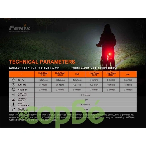 Велосипеден фар и стоп Fenix BC30R LED + Fenix BC05R V2.0 – ПОДАРЪЧЕН КОМПЛЕКТ ➤ топ цена ➤ sorbe.bg