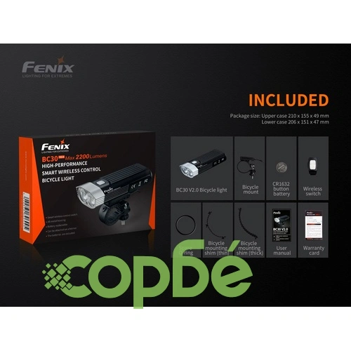 Велосипеден фар и стоп Fenix BC30R LED + Fenix BC05R V2.0 – ПОДАРЪЧЕН КОМПЛЕКТ ➤ топ цена ➤ sorbe.bg