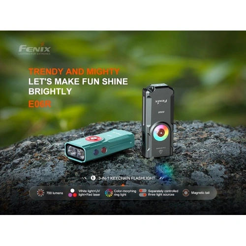 Фенер Fenix E06R за ключодържател - бял ➤ топ цена ➤ sorbe.bg