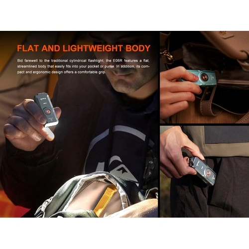 Фенер Fenix E06R за ключодържател - бял ➤ топ цена ➤ sorbe.bg