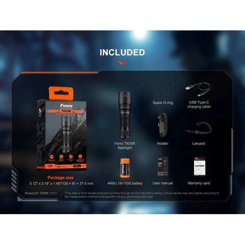 Фенер Fenix TK05R LED ➤ топ цена ➤ sorbe.bg