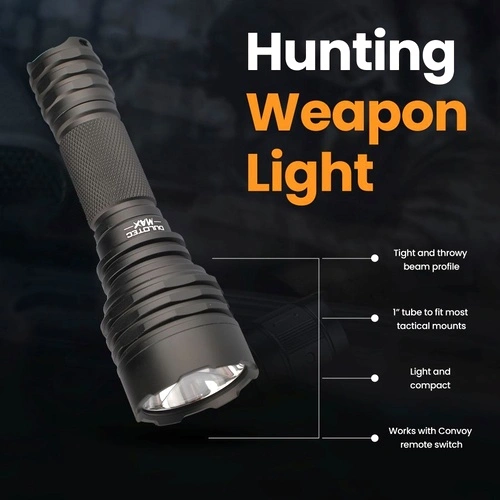 Фенер Dulotec Convoy C8+MAX, до 2200 лумена до 1100 метра, SFT25R диод с батерия и зарядно ➤ топ цена ➤ sorbe.bg