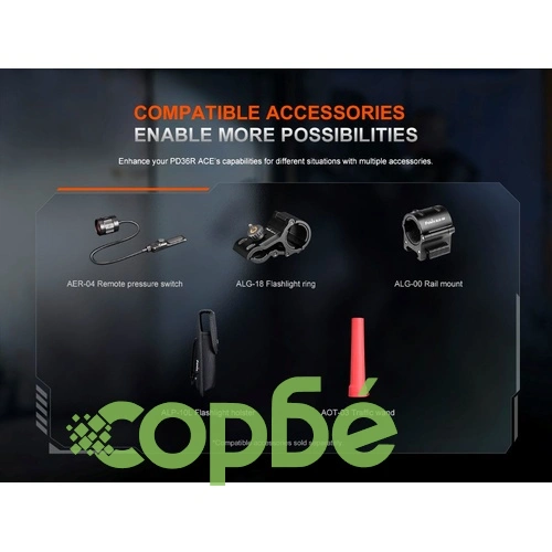 Фенер Fenix PD36R ACE LED ➤ топ цена ➤ sorbe.bg