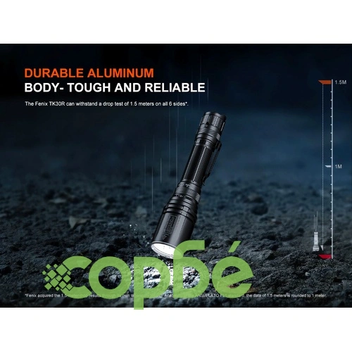 Фенер Fenix TK30R, 1500 м далекобойност, бял лазер, компактен размер  ➤ топ цена ➤ sorbe.bg