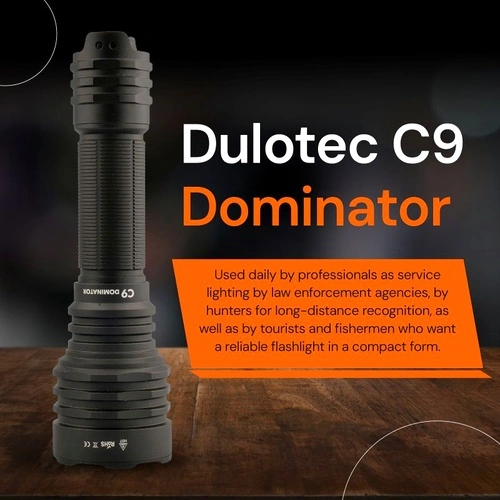 Фенер Dulotec C9 Dominator - 3000лумена до 1000 метра ➤ топ цена ➤ sorbe.bg