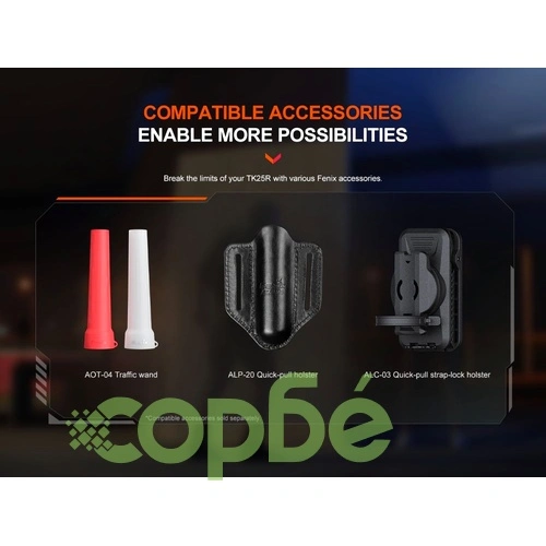 Фенер Fenix TK25R LED – с мулти-LED система, UV и червена светлина ➤ топ цена ➤ sorbe.bg