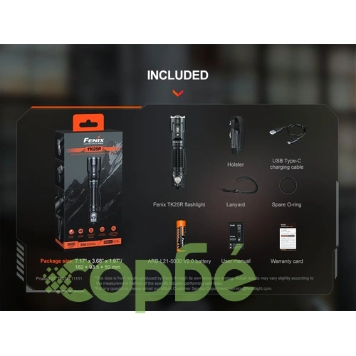 Фенер Fenix TK25R LED – с мулти-LED система, UV и червена светлина ➤ топ цена ➤ sorbe.bg