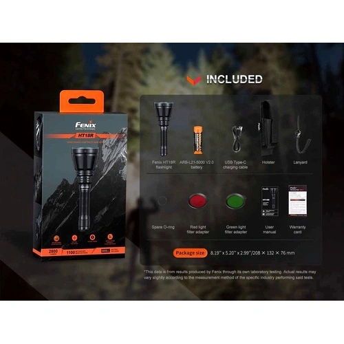 Комплект Фенер Fenix HT18R LED със стойка ALG-18 и спусък AER-05  ➤ топ цена ➤ sorbe.bg