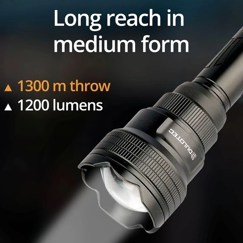 Фенер Dulotec Multi Zoom, 1200 лумена до 1300 метра с дистанционно управление - колиматор ➤ топ цена ➤ sorbe.bg