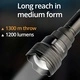 Фенер Dulotec Multi Zoom, 1200 лумена до 1300 метра с дистанционно управление - колиматор