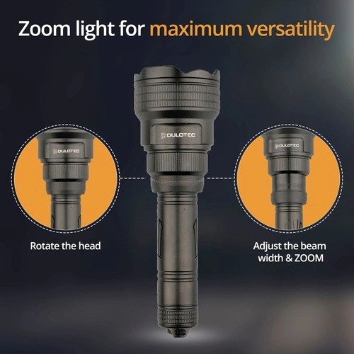 Фенер Dulotec Multi Zoom, 1200 лумена до 1300 метра с дистанционно управление - колиматор ➤ топ цена ➤ sorbe.bg