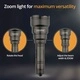 Фенер Dulotec Multi Zoom, 1200 лумена до 1300 метра с дистанционно управление - колиматор