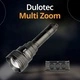 Фенер Dulotec Multi Zoom, 1200 лумена до 1300 метра с дистанционно управление - колиматор