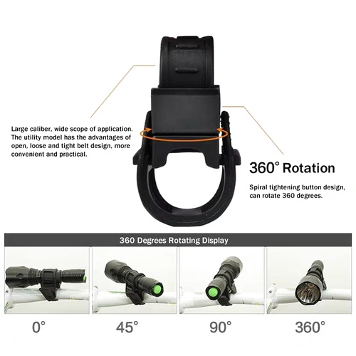 Универсален монтаж за фенер за колело 360 градуса въртяща ➤ топ цена ➤ sorbe.bg