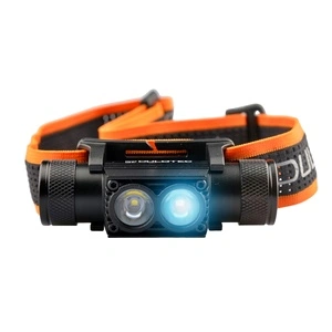 Мощен челник Dulotec H4 Pro V2.0 + батерия 3400 mAh, с бяла и синя светлина