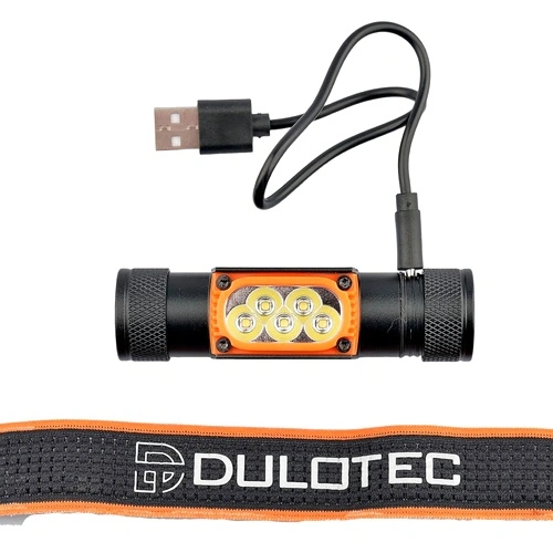 Мощен челник Dulotec H3 Pro + батерия 4000 mAh, бяла светлина до 2400 лумена ➤ топ цена ➤ sorbe.bg