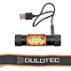 Мощен челник Dulotec H3 Pro + батерия 4000 mAh, бяла светлина до 2400 лумена