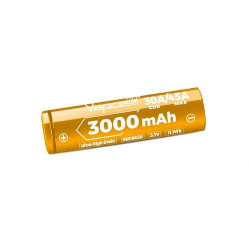 Батерия ултра високоразрядна Vapcell 18650 U30 3000mAh 30A ➤ топ цена ➤ sorbe.bg