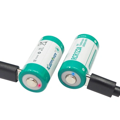 Батерия Keeppower RCR123A 1000mAh със защита и USB-C зареждане ➤ топ цена ➤ sorbe.bg