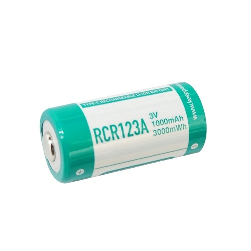 Батерия Keeppower RCR123A 1000mAh със защита и USB-C зареждане ➤ топ цена ➤ sorbe.bg