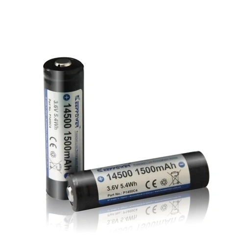 Батерия Keeppower 14500 1500mAh с изпъкнал плюс и защита ➤ топ цена ➤ sorbe.bg