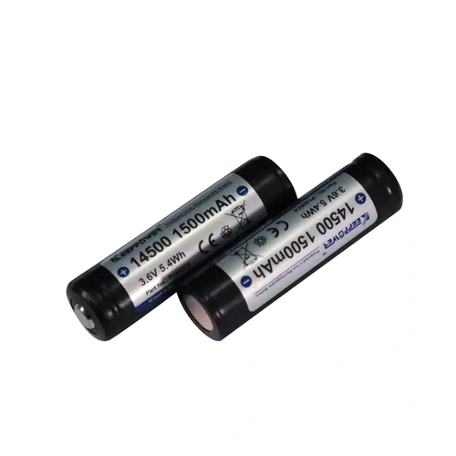 Батерия Keeppower 14500 1500mAh с изпъкнал плюс и защита ➤ топ цена ➤ sorbe.bg