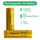 Батерия Vapcell 14500 F12 1250mAh 3A с изпъкнал плюс