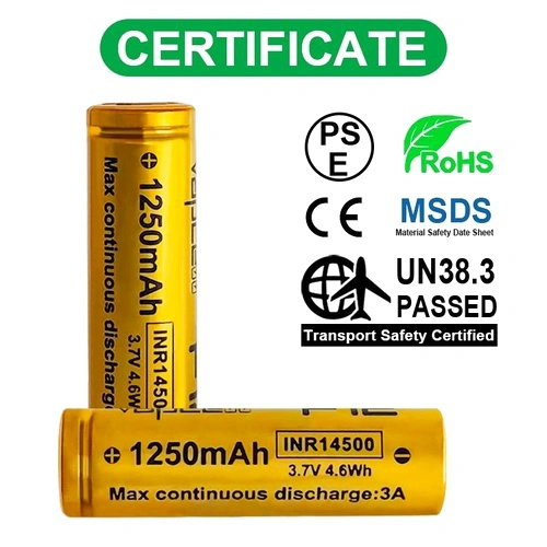 Батерия Vapcell 14500 F12 1250mAh 3A с изпъкнал плюс ➤ топ цена ➤ sorbe.bg