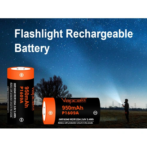 Батерия Vapcell 16340 P1609A 950mAh 3A ➤ топ цена ➤ sorbe.bg