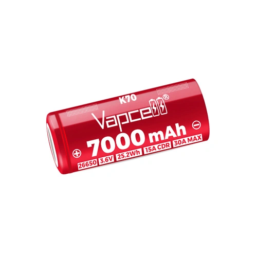Батерия Vapcell 26650 K70 7000mAh 30A ➤ топ цена ➤ sorbe.bg