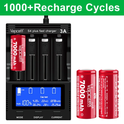 Батерия Vapcell 26650 K70 7000mAh 30A ➤ топ цена ➤ sorbe.bg