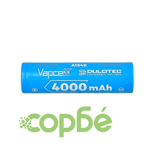 Батерия Vapcell Dulotec 18650 4000mAh 10A - A1840 ➤ топ цена ➤ sorbe.bg